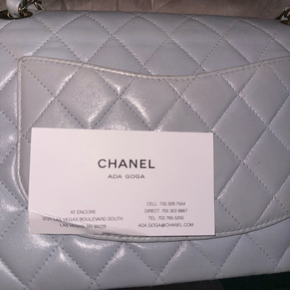 Chanel Baby Blue Quilted Bag - Picture 5 of 13